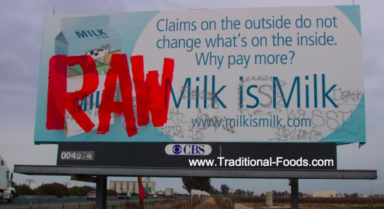 "Raw" Milk Billboard Jabs "Milk is Milk" Campaign